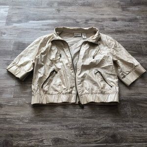 Chico’s Cream Quarter Sleeve Light Weight Jacket